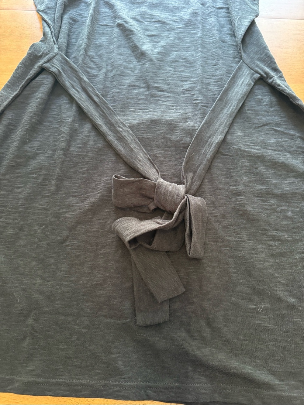 J.Crew Black Tie Waist Dress XXL NWT 100% Cotton Cap Sleeve Midi Shift Dress - Picture 5 of 8